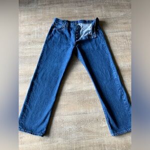 Vintage Levi’s Mens 501xx Button Fly Jeans 38x34 Blue Denim Straight 36x31